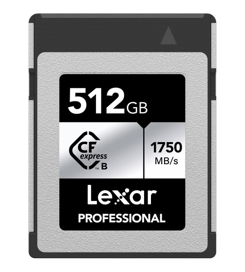 Lexar 512GB Professional CFexpress Type B Card SILVER Series LEXAR LCXEXSL512G-RNENG Lexar 512GB Professional CFexpress Type B Card SILVER Series LEXAR LCXEXSL512G-RNENG